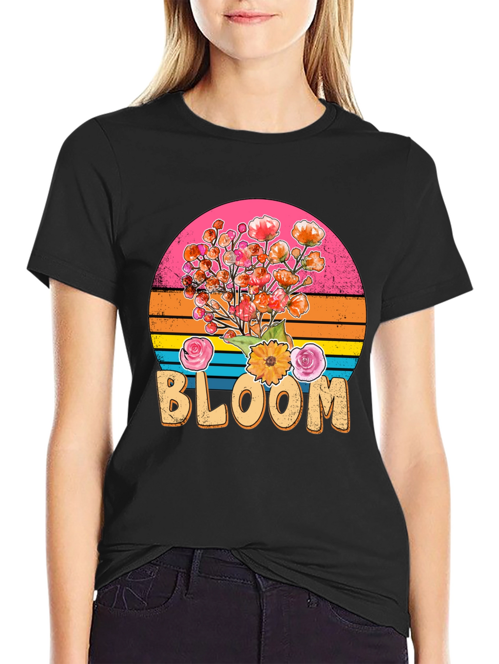 Retro Bloom T-Shirt - Floral Graphic Tee