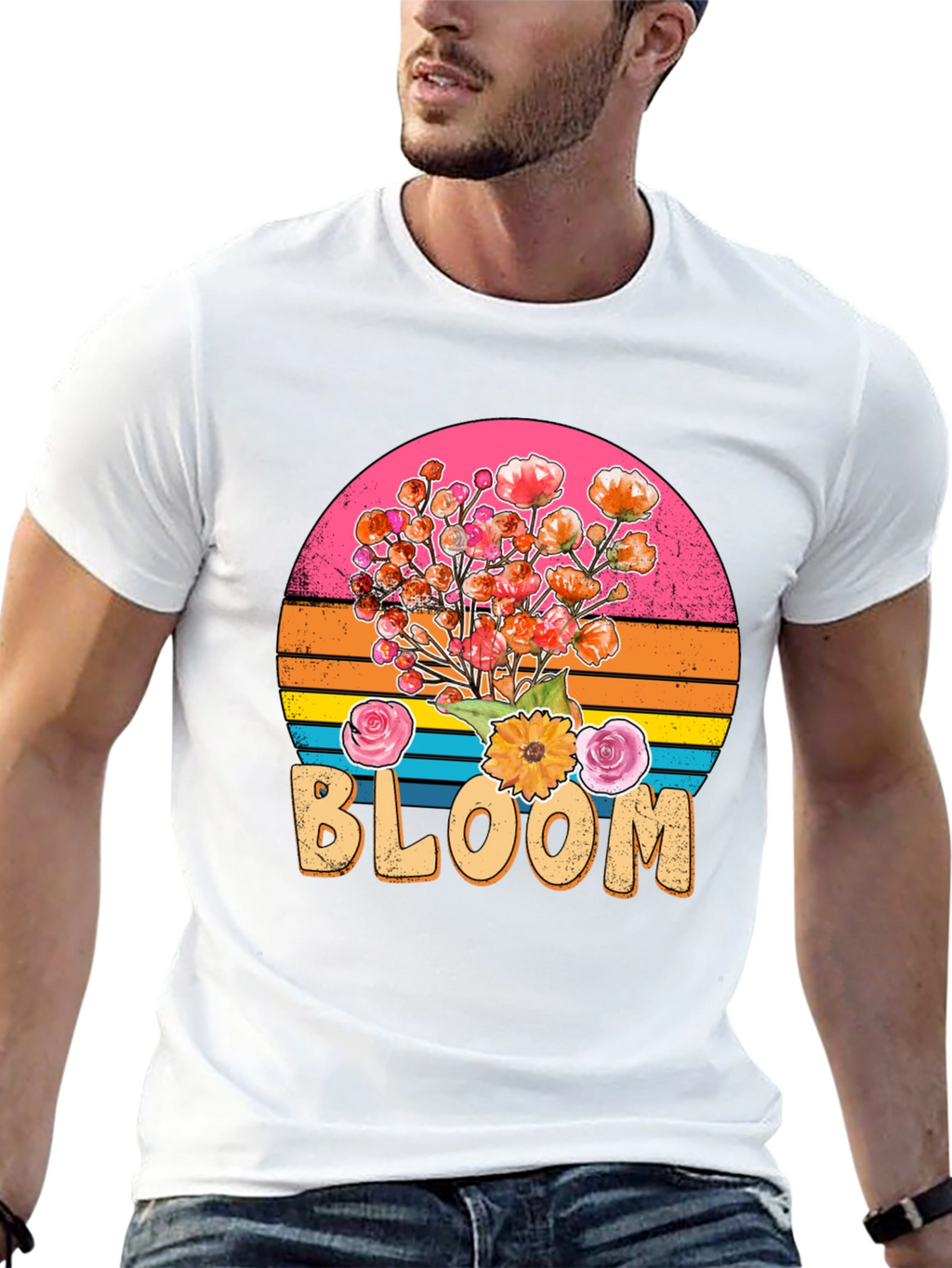 Retro Bloom T-Shirt - Floral Graphic Tee
