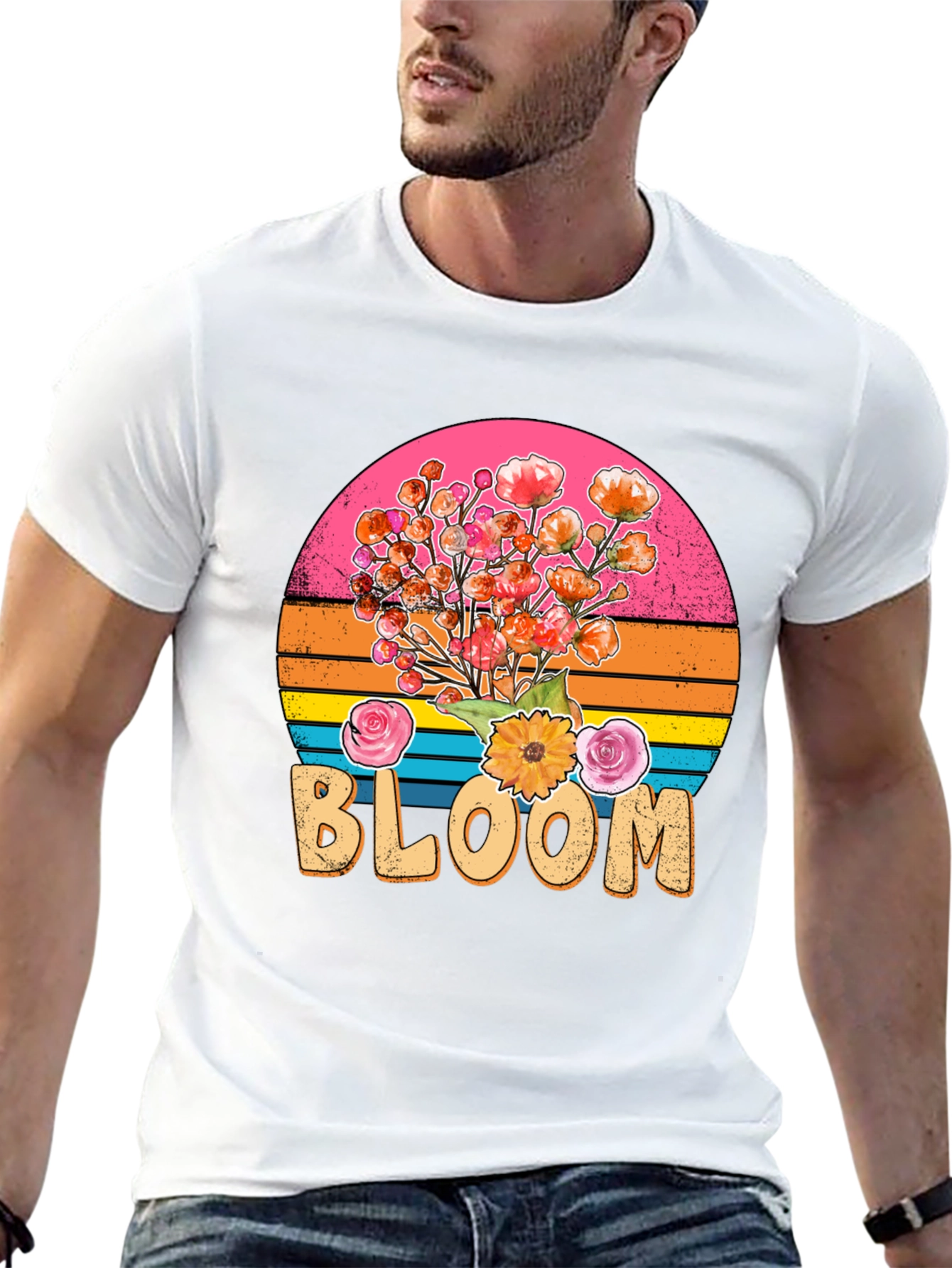 Retro Bloom T-Shirt - Floral Graphic Tee