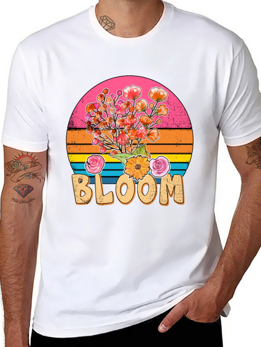 Retro Bloom T-Shirt - Floral Graphic Tee