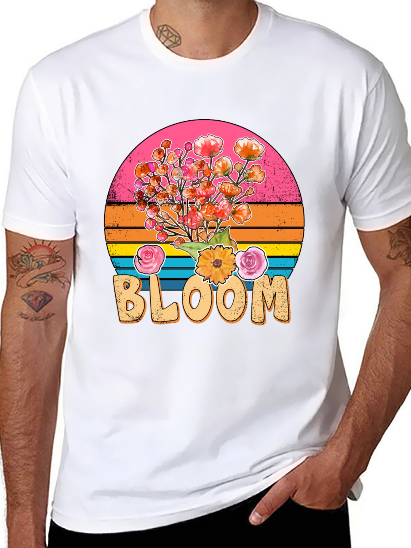 Retro Bloom T-Shirt - Floral Graphic Tee
