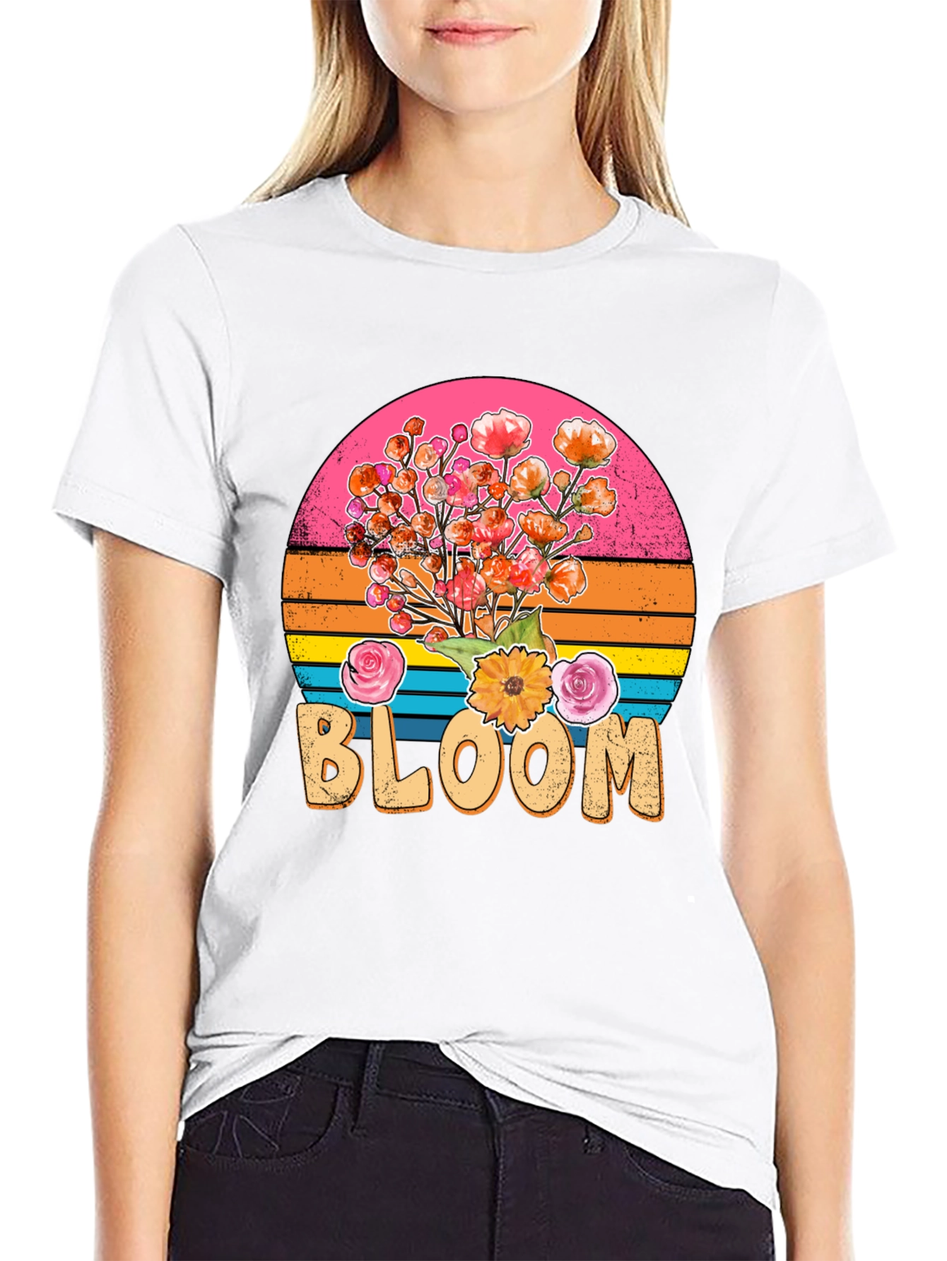 Retro Bloom T-Shirt - Floral Graphic Tee