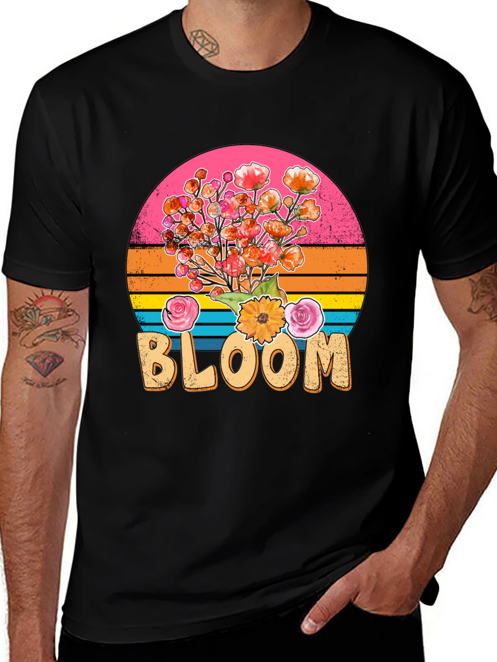 Retro Bloom T-Shirt - Floral Graphic Tee