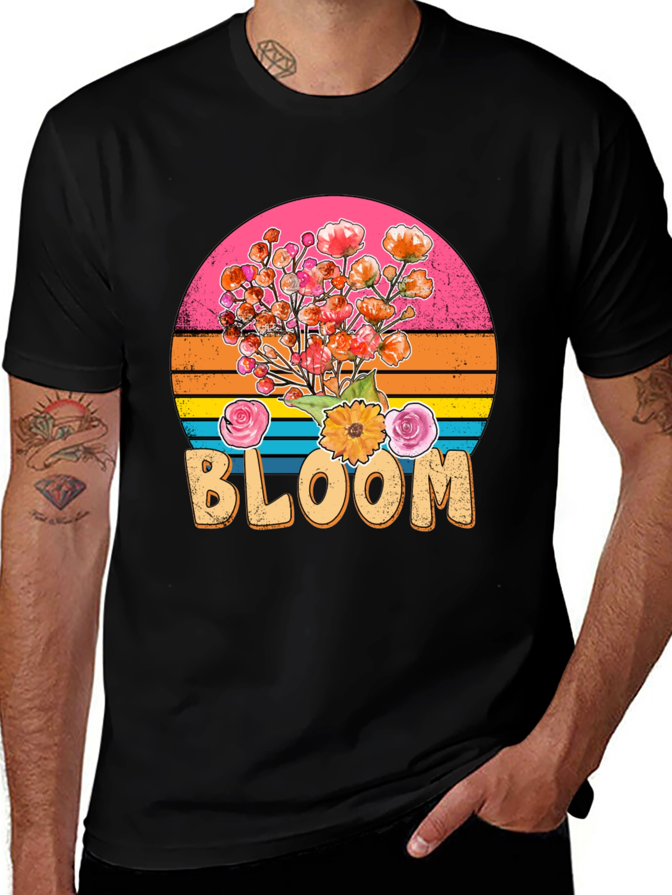 Retro Bloom T-Shirt - Floral Graphic Tee