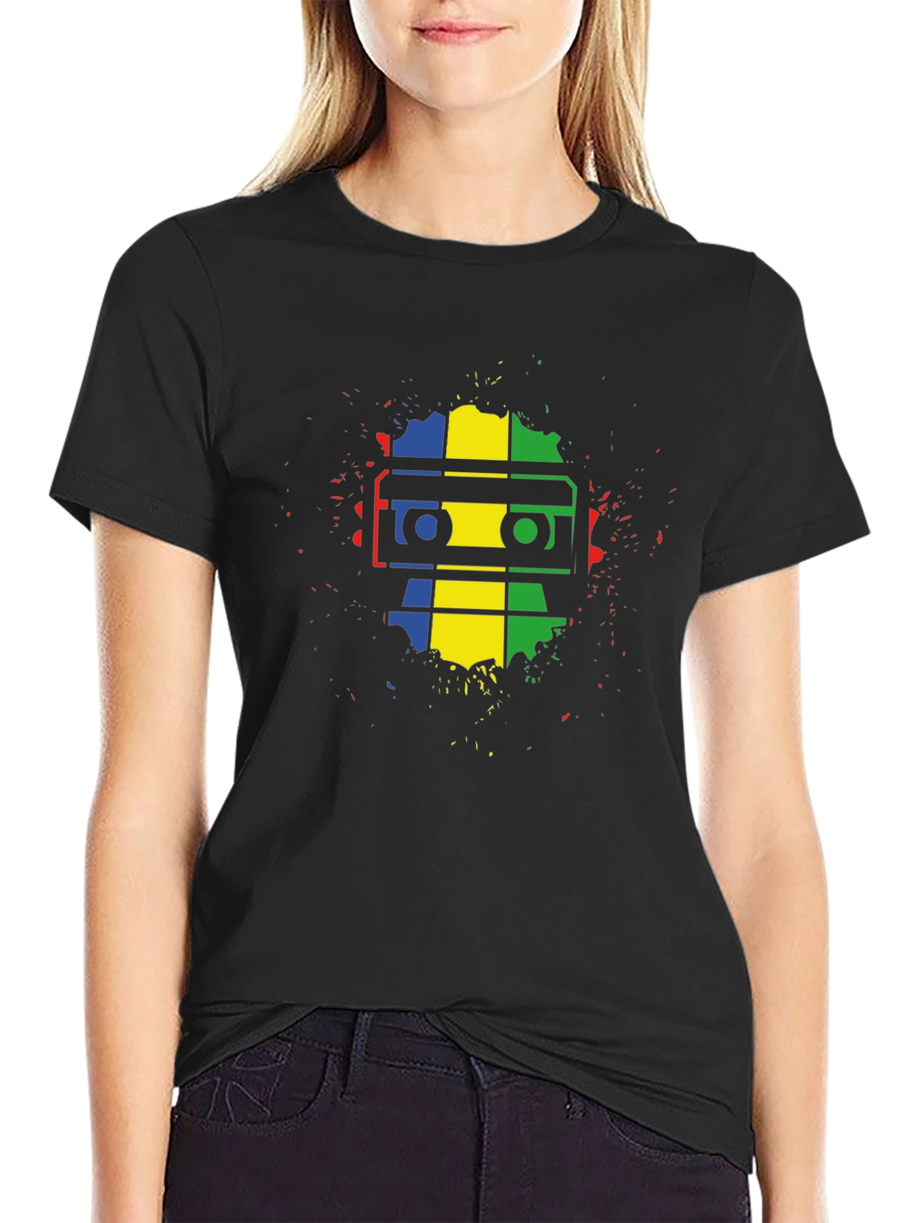 Retro Mixtape T-Shirt - Colorful Music Lover Tee