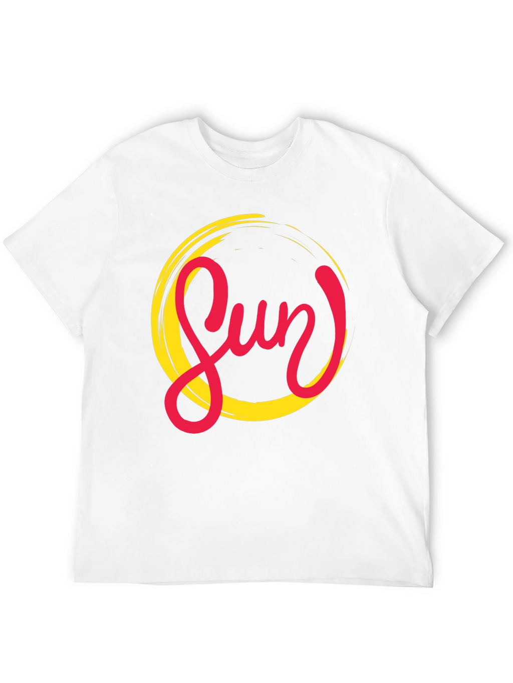 Stylish Sun Graphic Black T-Shirt for Men
