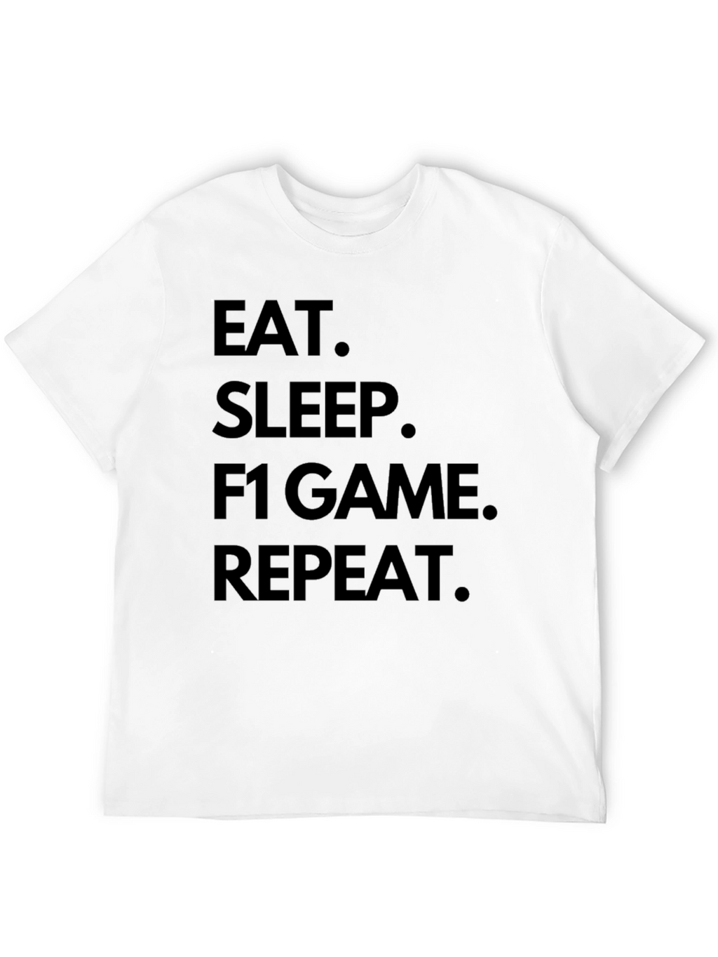 Eat Sleep F1 Game Repeat Black T-Shirt