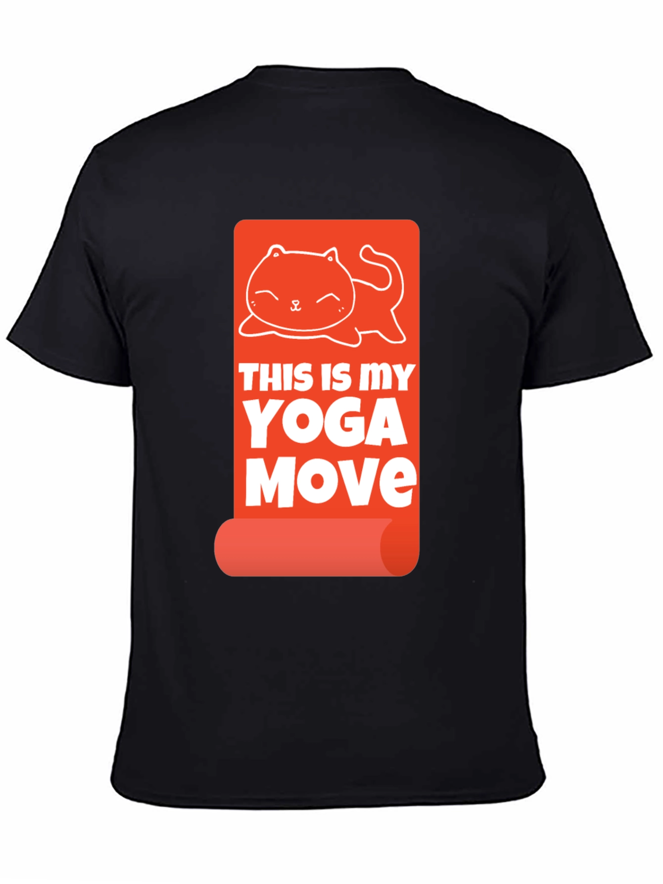 Yoga Cat Graphic Tee - This Is My Yoga Move