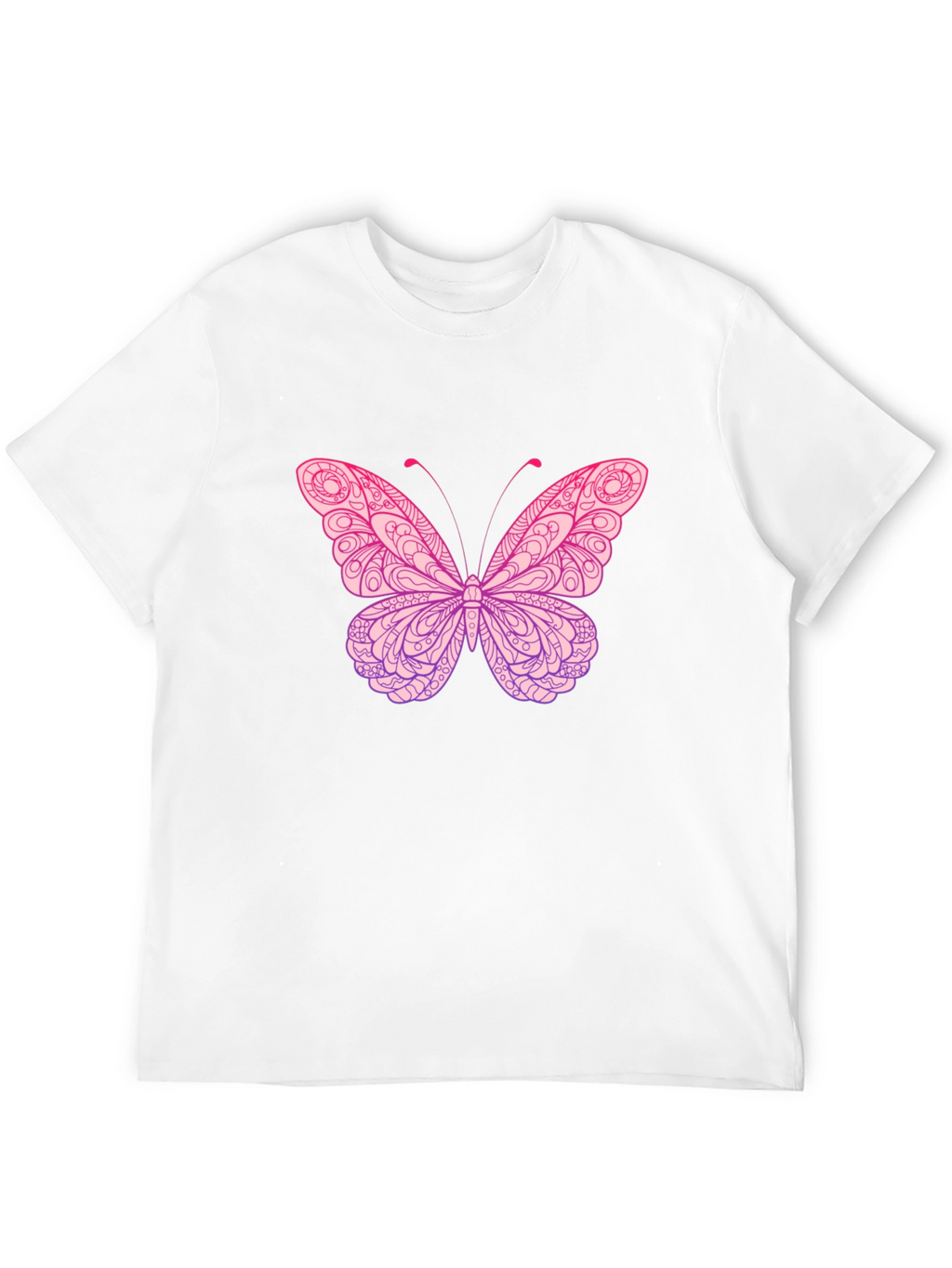 Butterfly Graphic Print Black T-Shirt