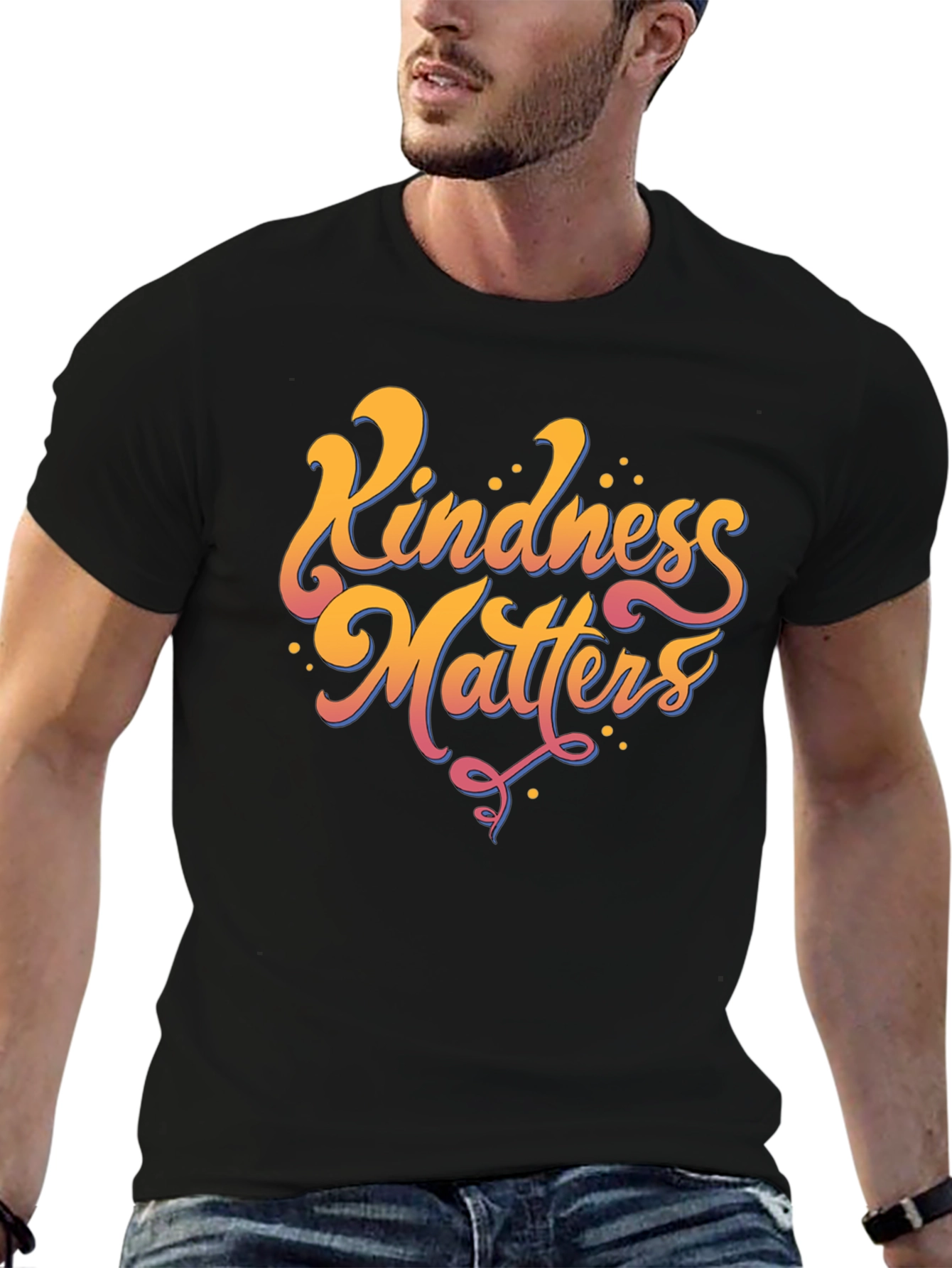 Kindness Matters Graphic Tee - Black