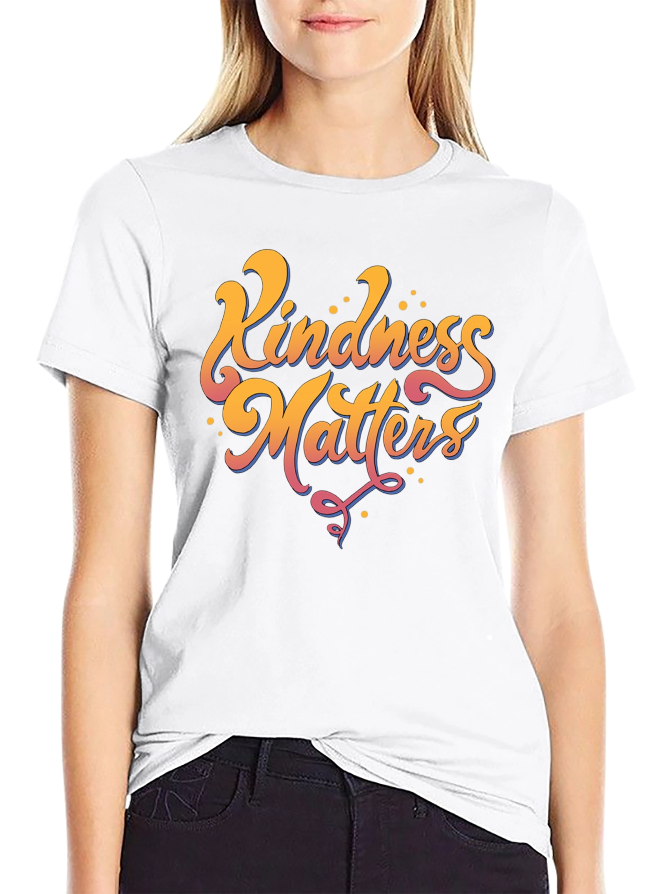 Kindness Matters Graphic Tee - Black