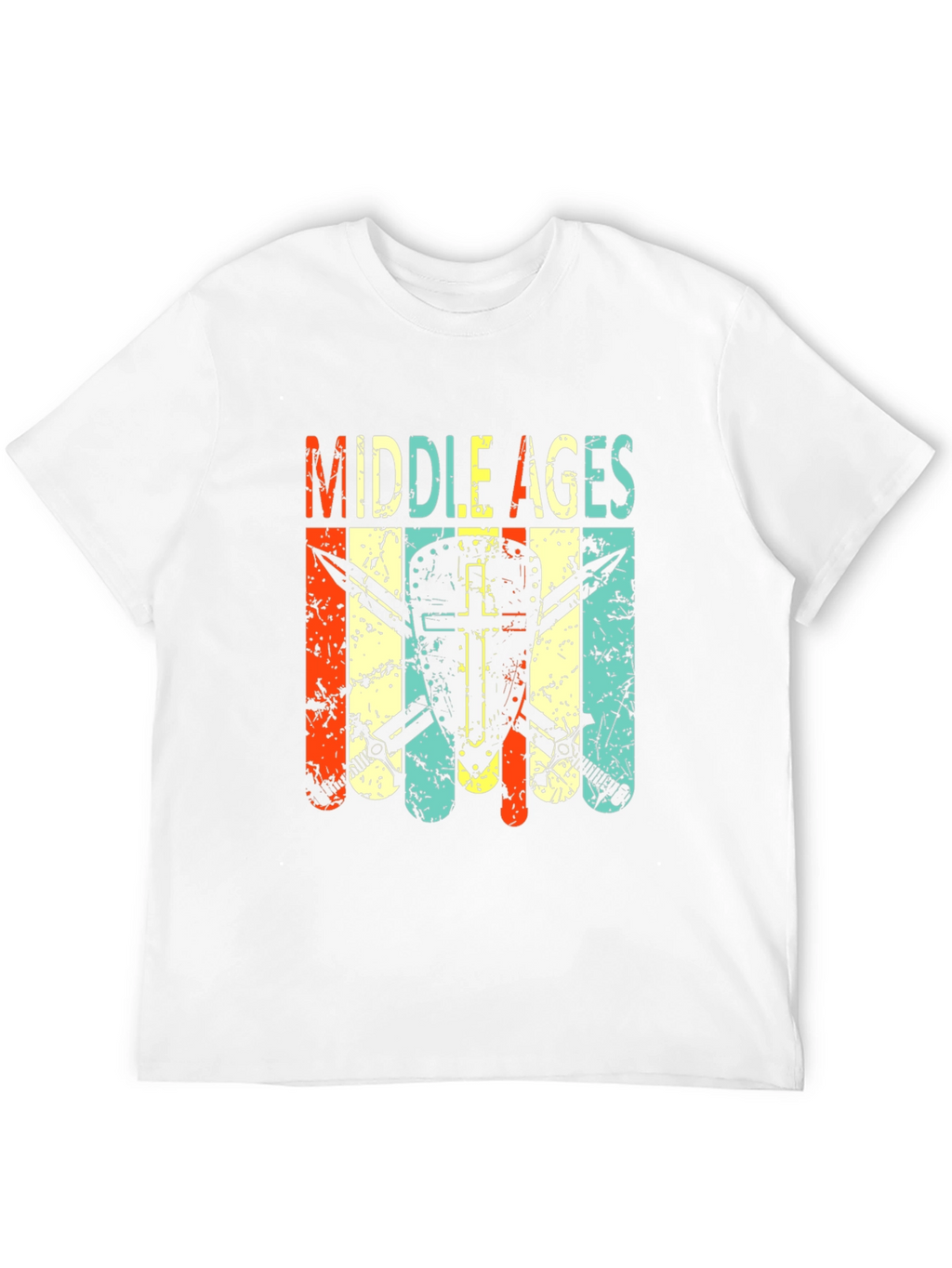 Middle Ages Shield & Swords Graphic T-Shirt