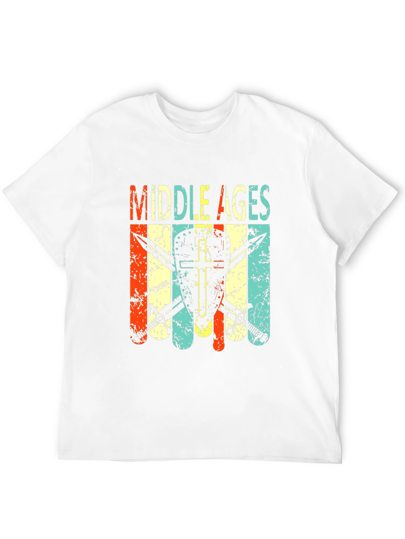 Middle Ages Shield & Swords Graphic T-Shirt