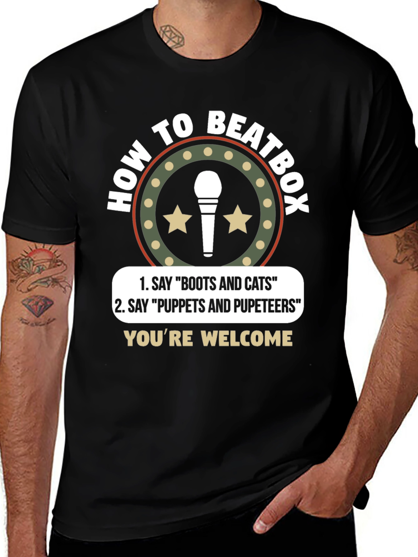 How to Beatbox T-Shirt Funny Music Gift