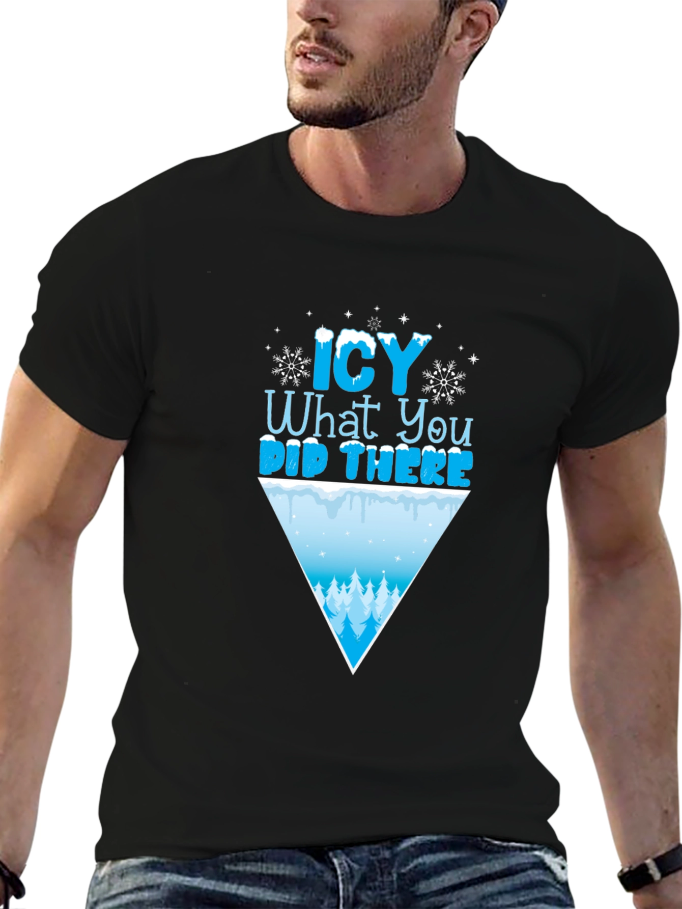 Icy What You Did There Funny Winter T-Shirt