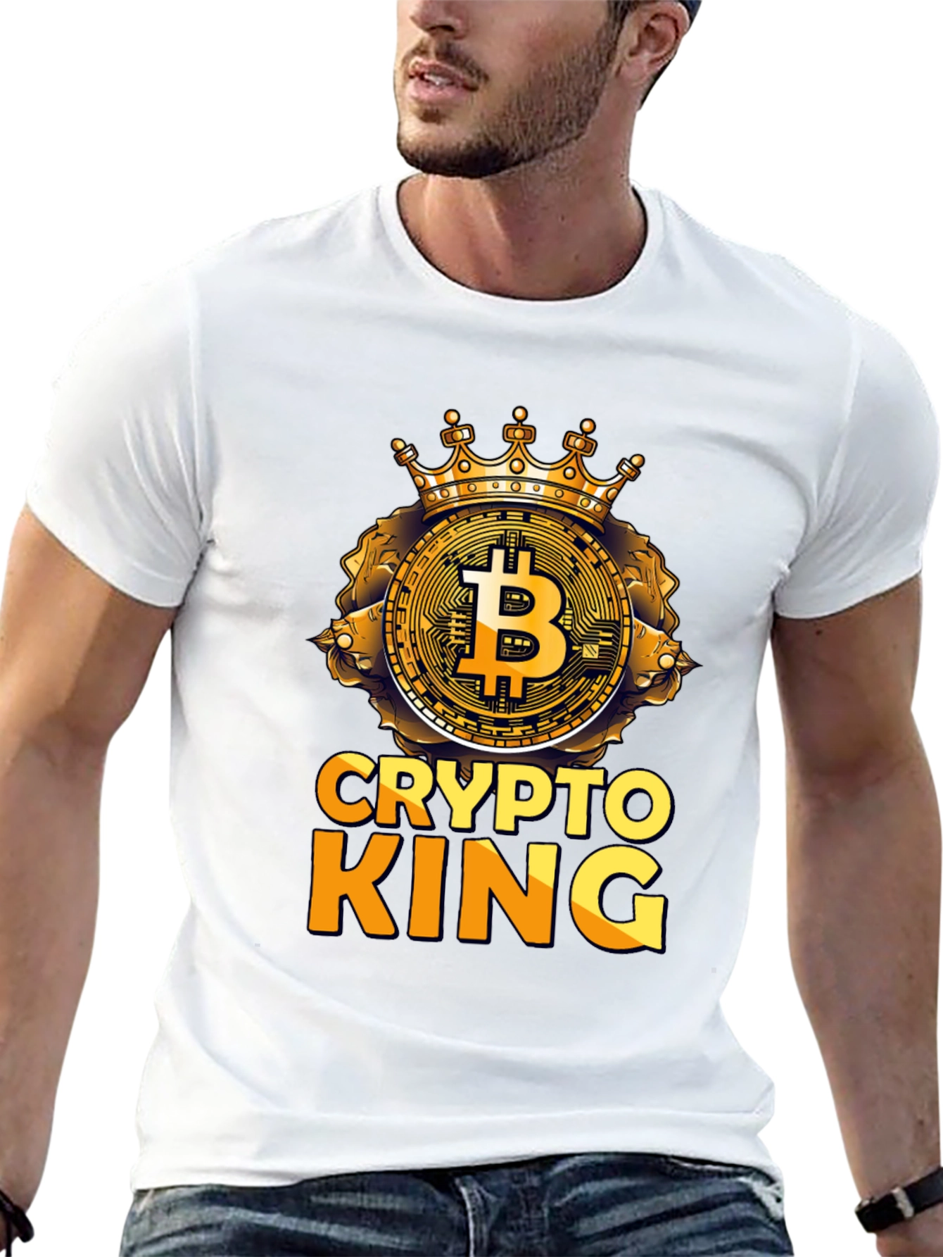 Crypto King Bitcoin T-Shirt - Black