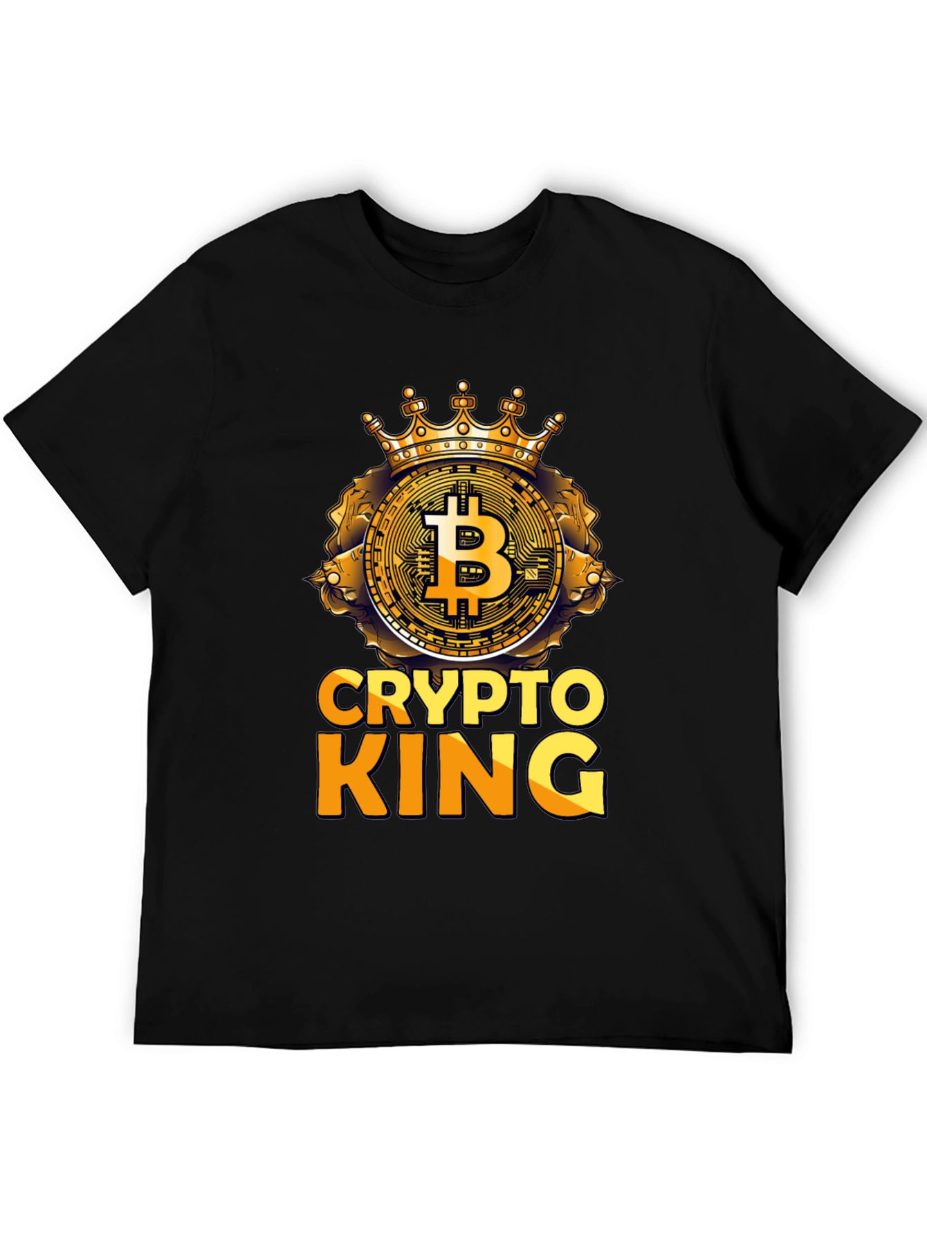 Crypto King Bitcoin T-Shirt - Black