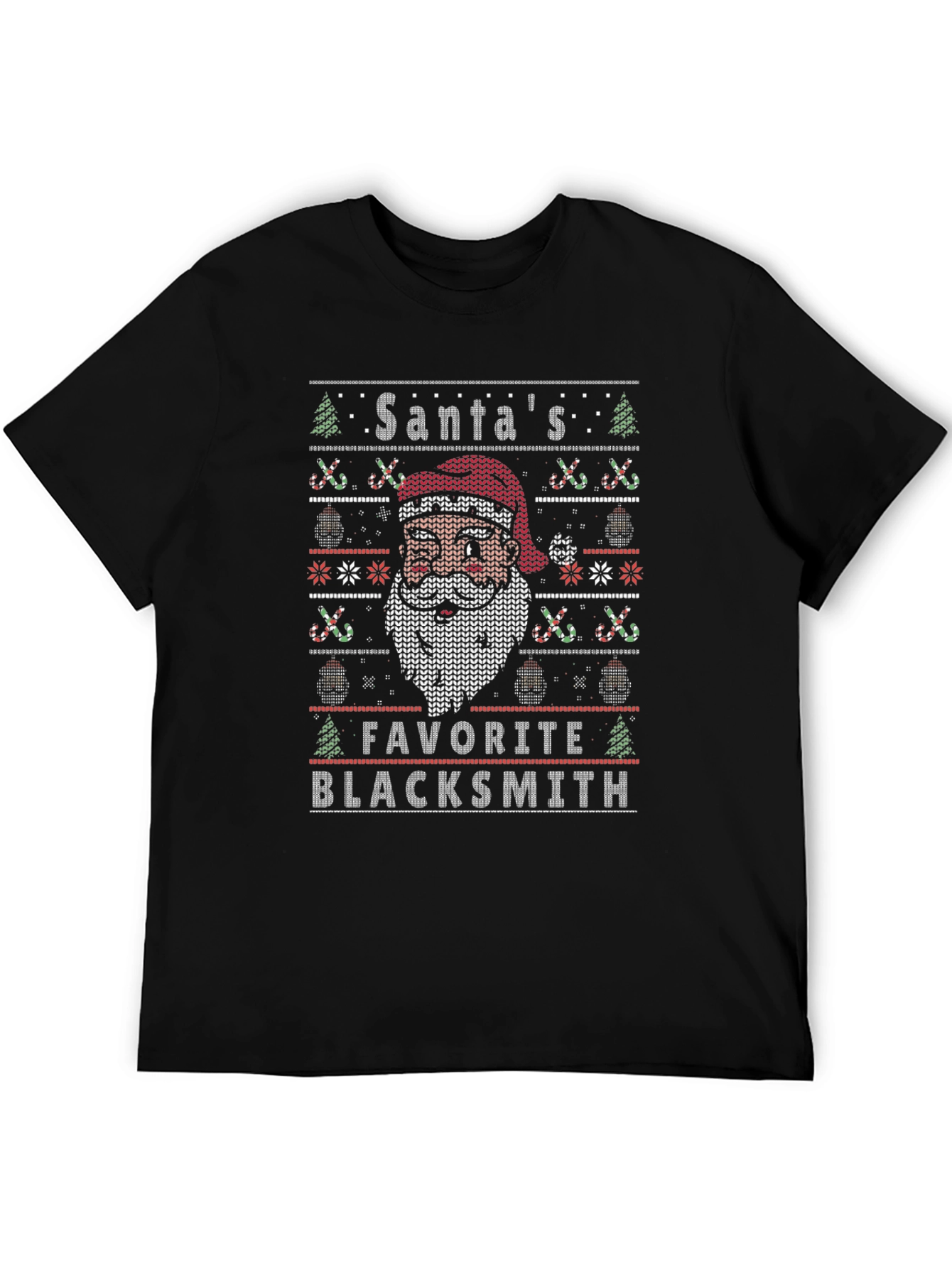 Santas Favorite Blacksmith Ugly Christmas Sweater T-Shirt