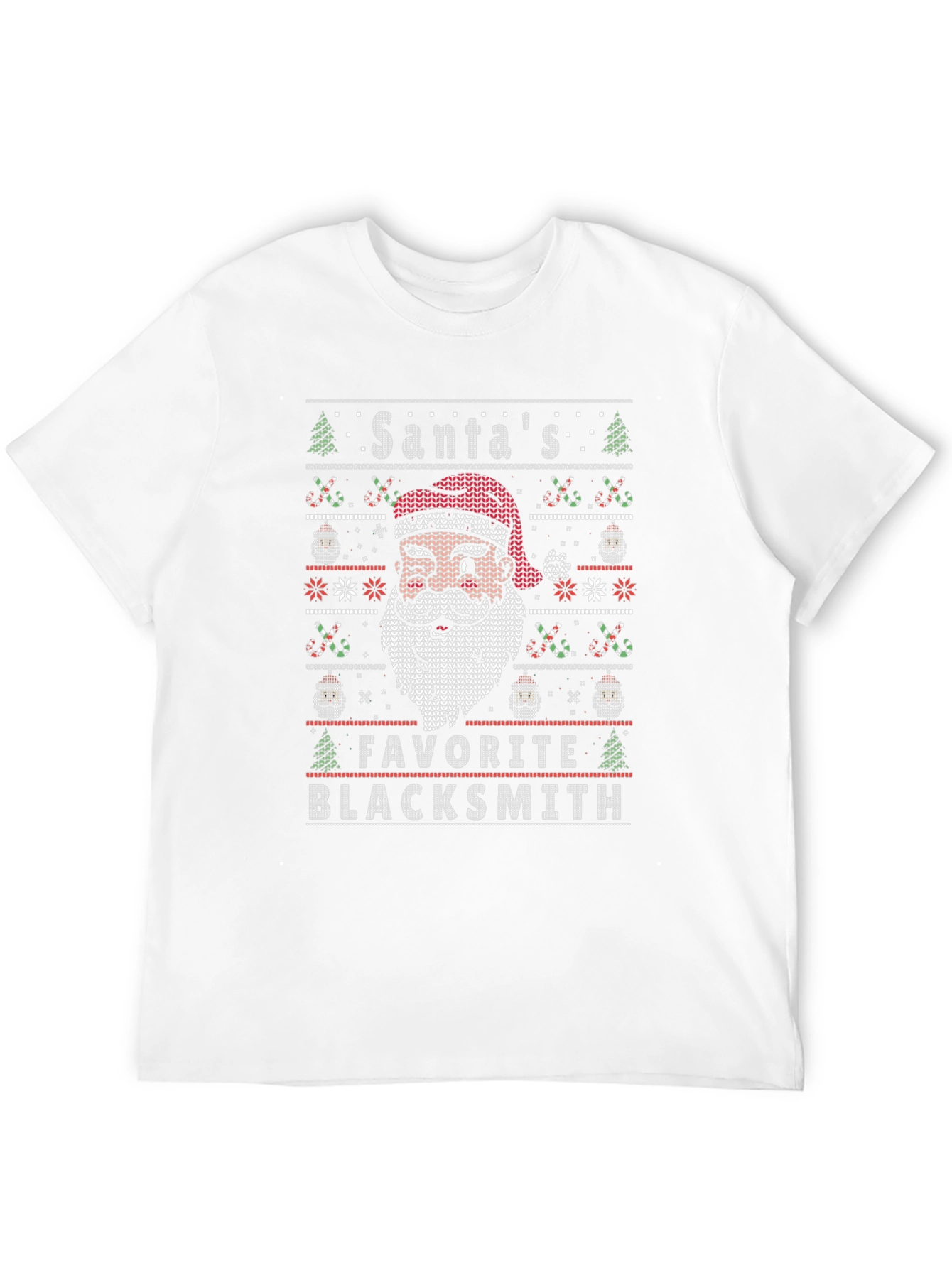 Santas Favorite Blacksmith Ugly Christmas Sweater T-Shirt