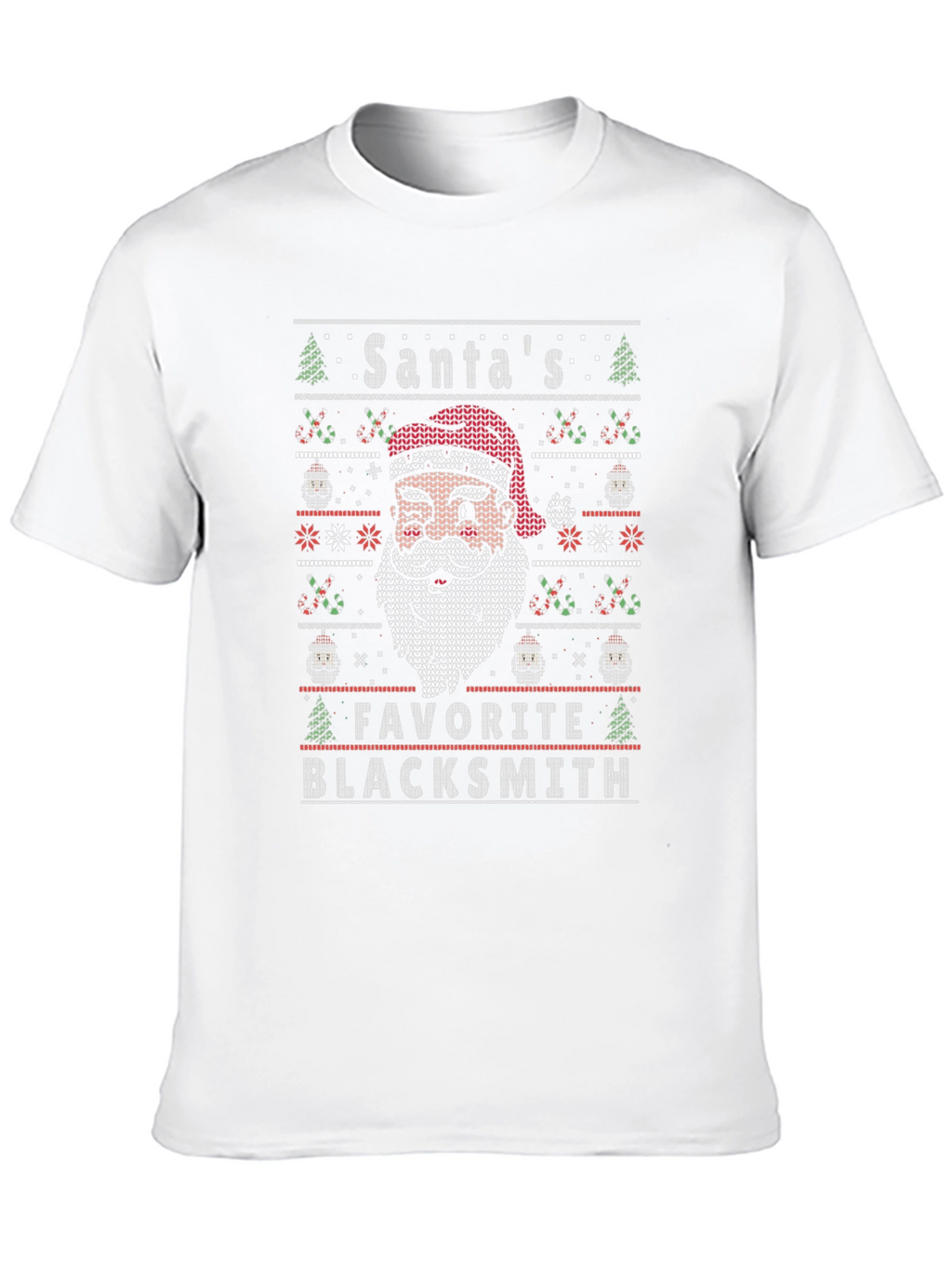 Santas Favorite Blacksmith Ugly Christmas Sweater T-Shirt