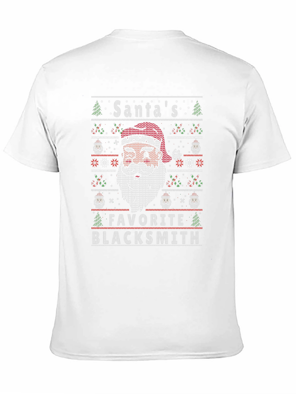 Santas Favorite Blacksmith Ugly Christmas Sweater T-Shirt