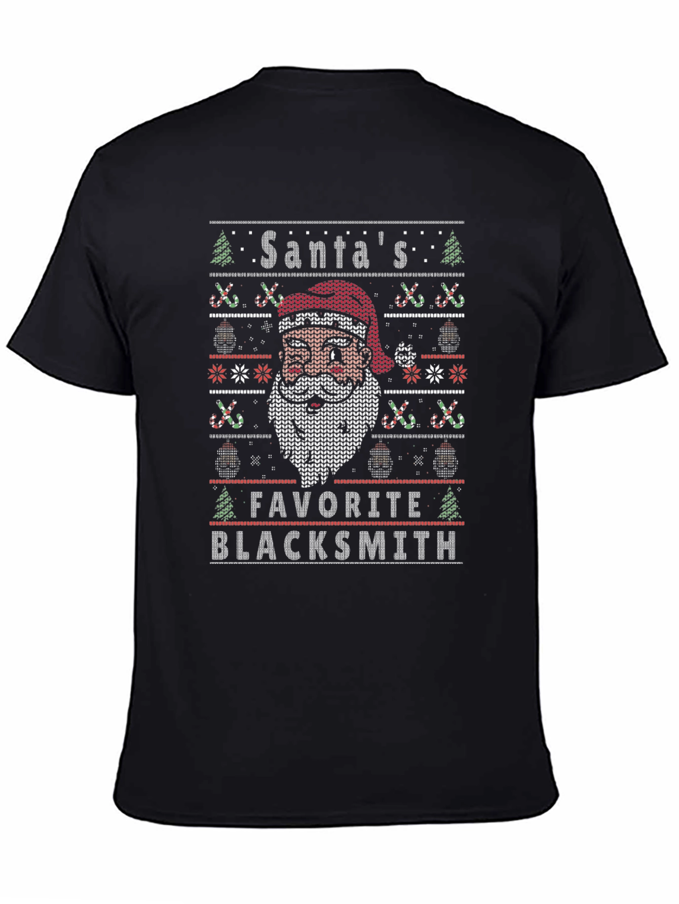 Santas Favorite Blacksmith Ugly Christmas Sweater T-Shirt