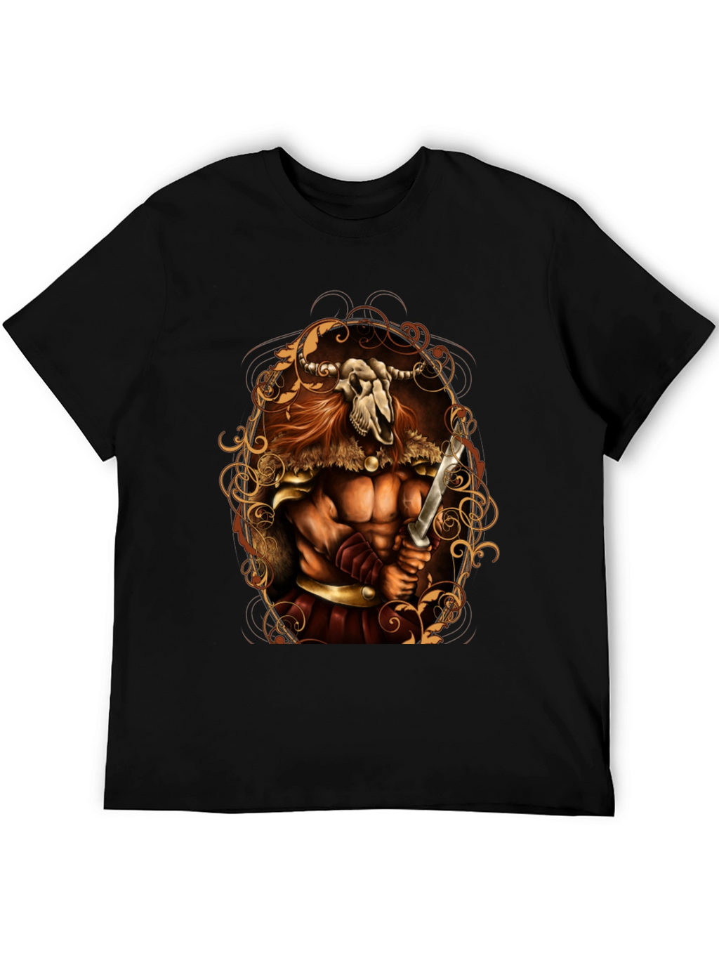 Viking Skull Warrior Graphic Tee