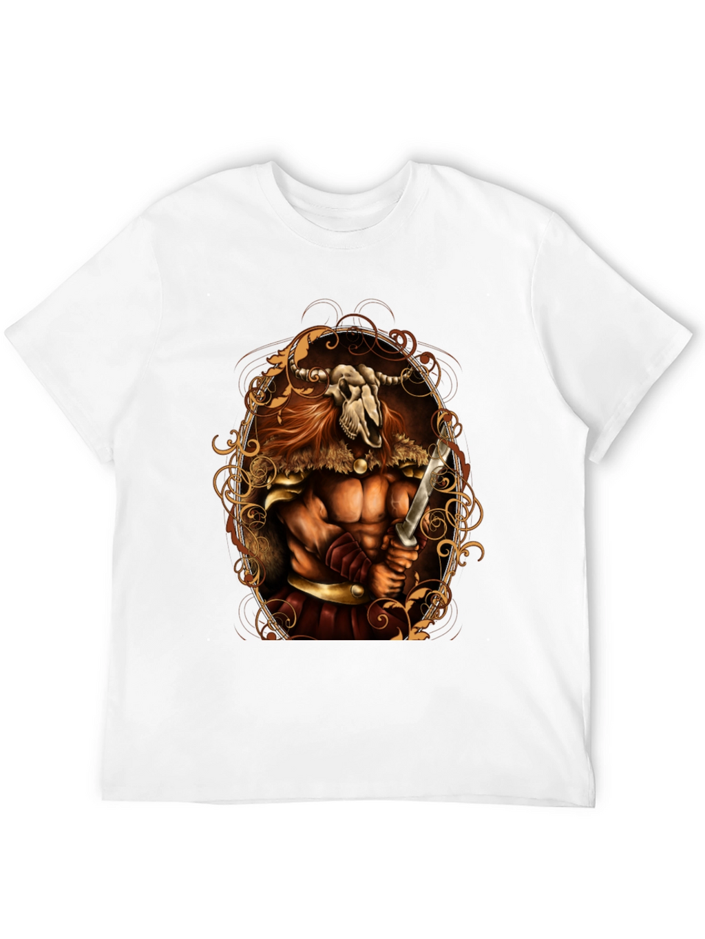 Viking Skull Warrior Graphic Tee