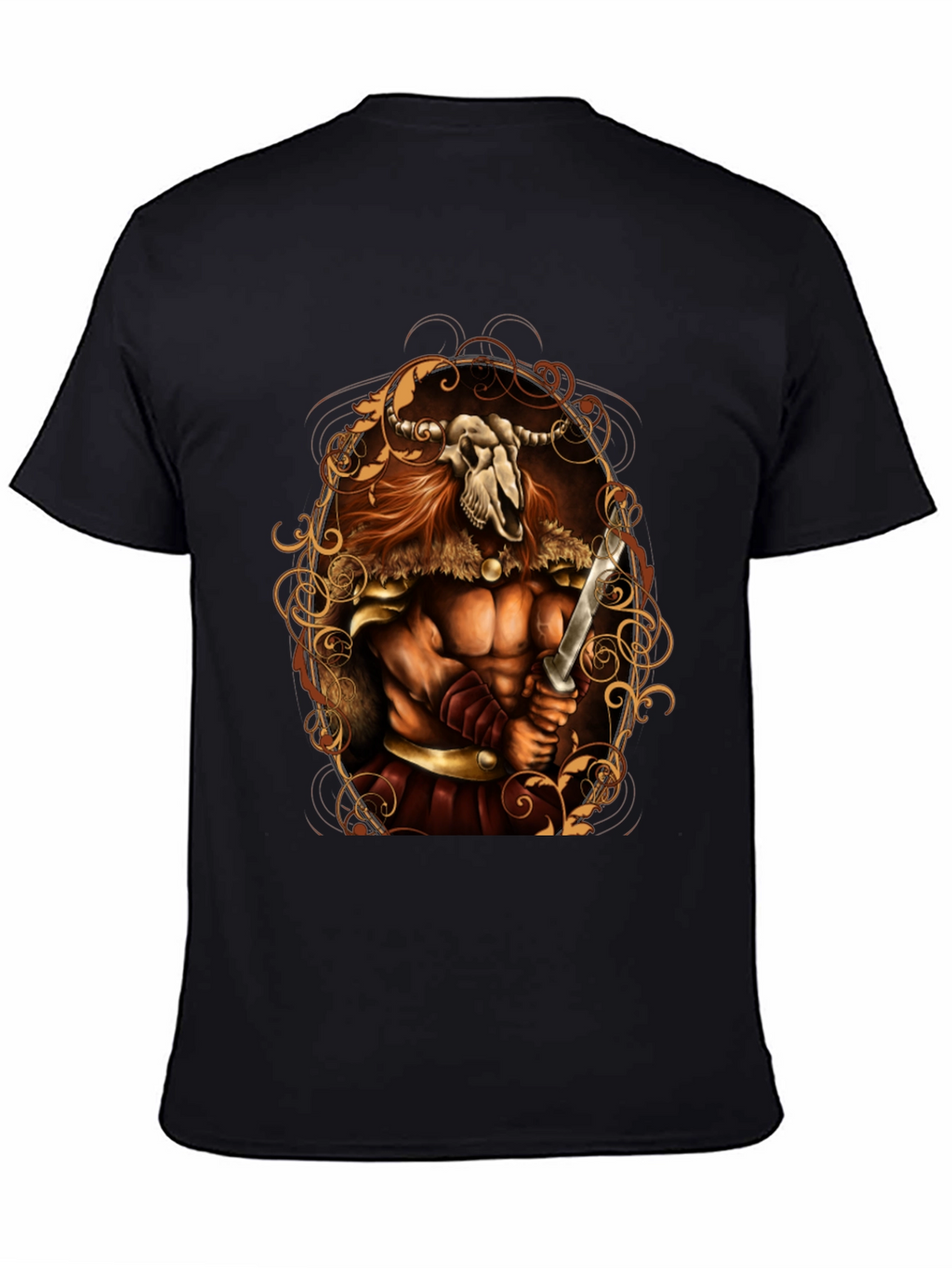 Viking Skull Warrior Graphic Tee
