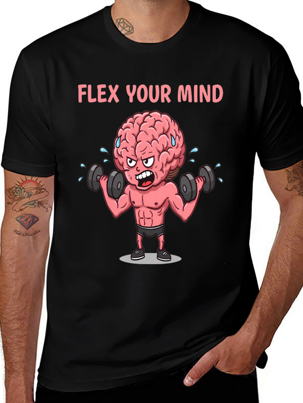 Flex Your Mind Graphic T-Shirt