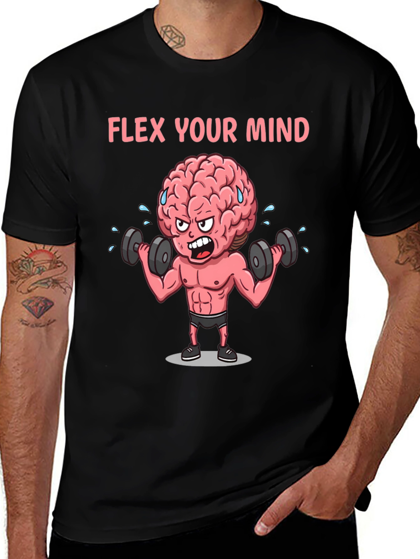 Flex Your Mind Graphic T-Shirt