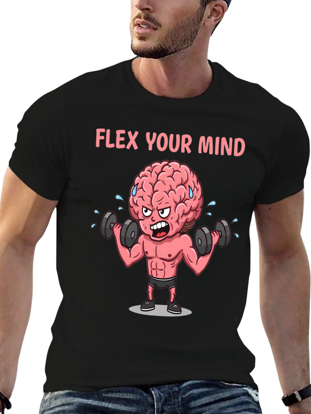 Flex Your Mind Graphic T-Shirt