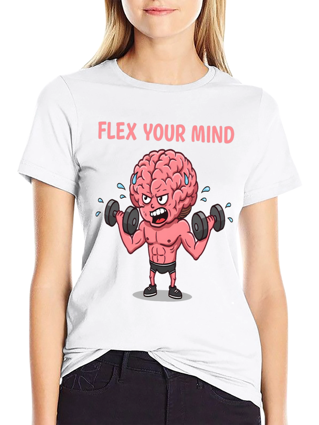 Flex Your Mind Graphic T-Shirt