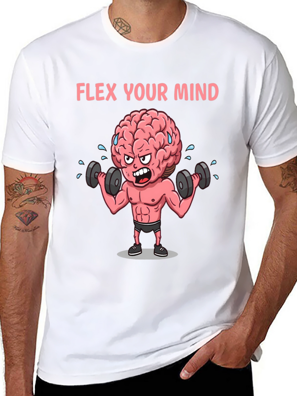 Flex Your Mind Graphic T-Shirt