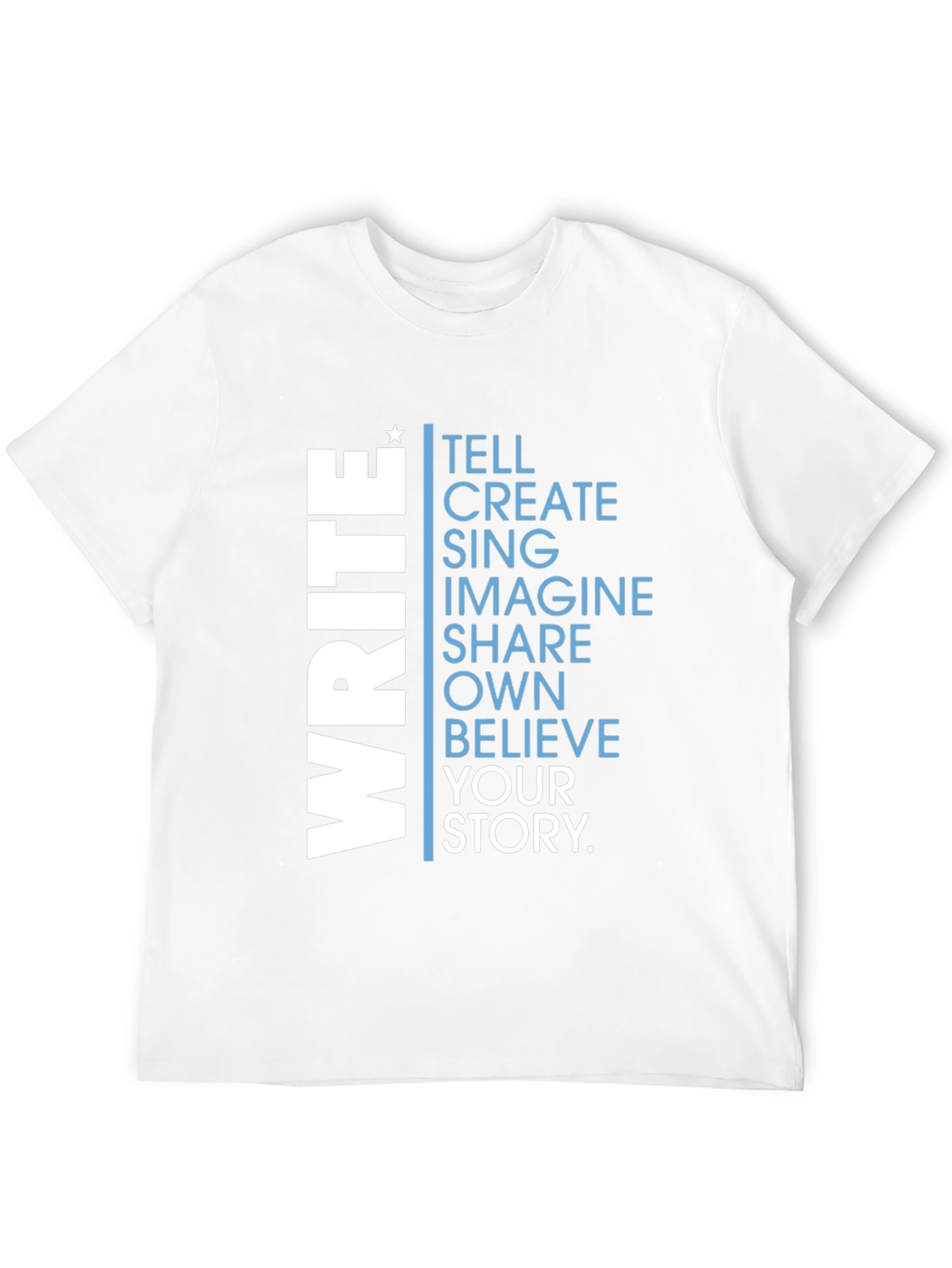 Inspiring Write Your Story Graphic Tee - Black