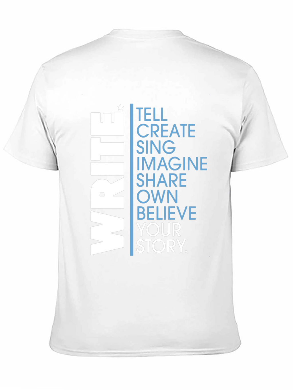 Inspiring Write Your Story Graphic Tee - Black