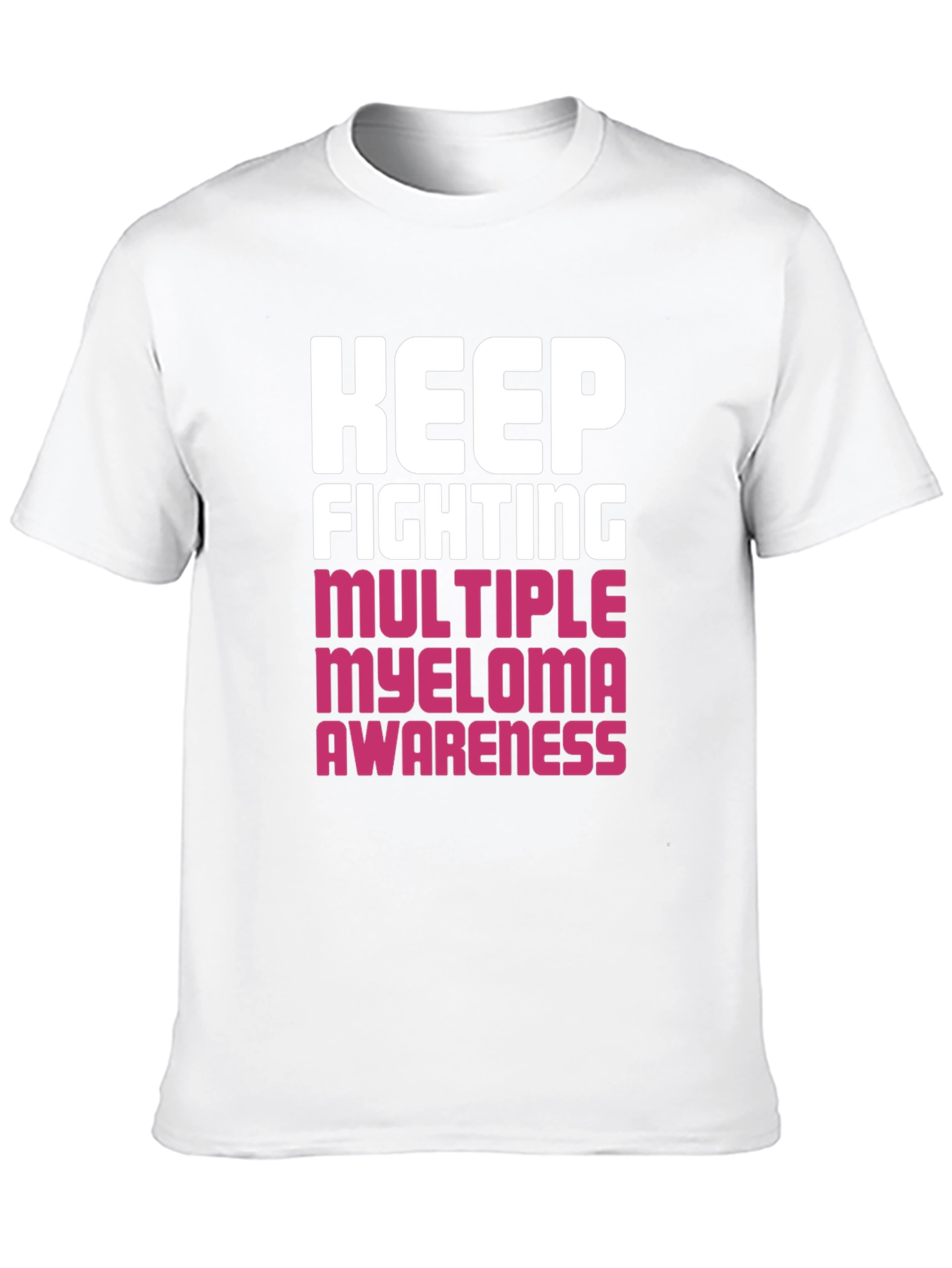 Keep Fighting Myeloma Awareness Black T-Shirt