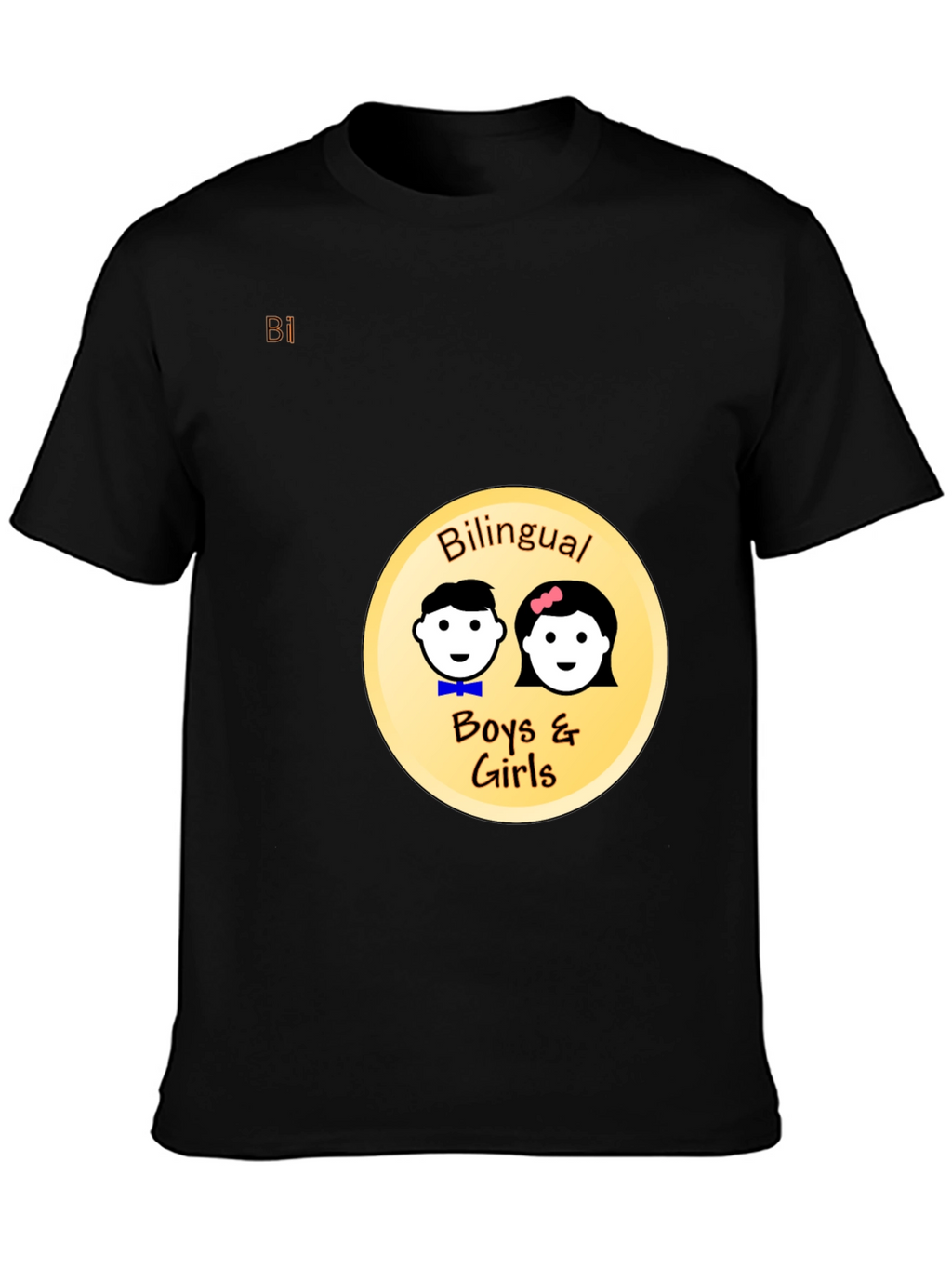 Bilingual Boys & Girls Black T-Shirt