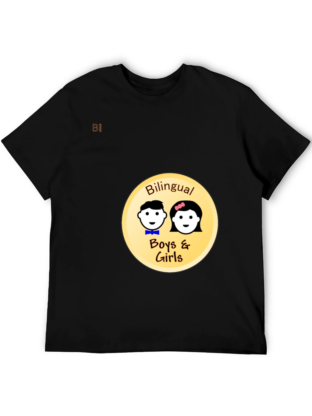 Bilingual Boys & Girls Black T-Shirt