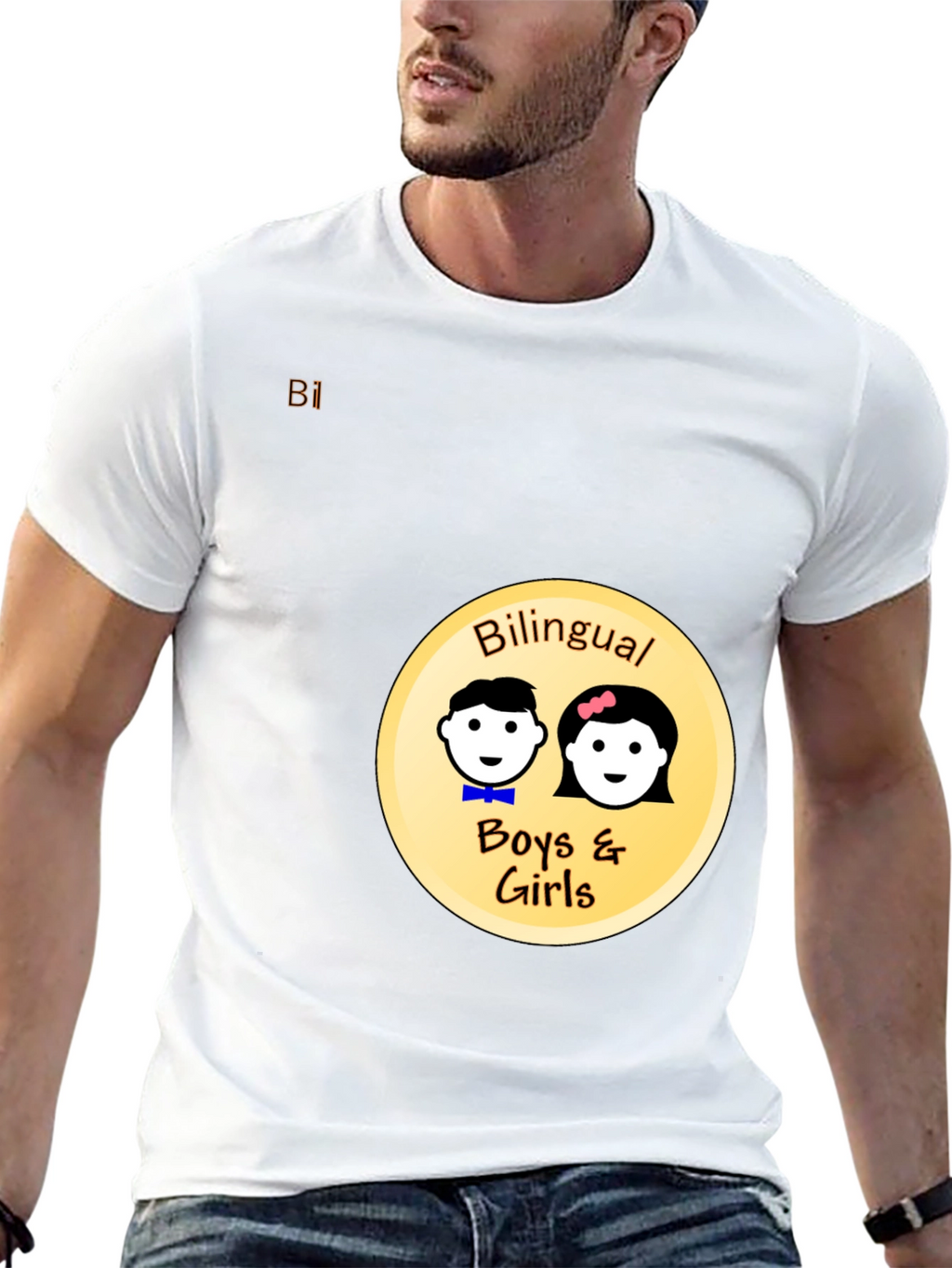 Bilingual Boys & Girls Black T-Shirt