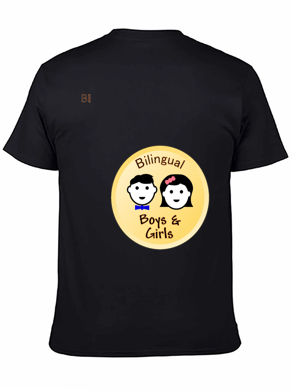 Bilingual Boys & Girls Black T-Shirt