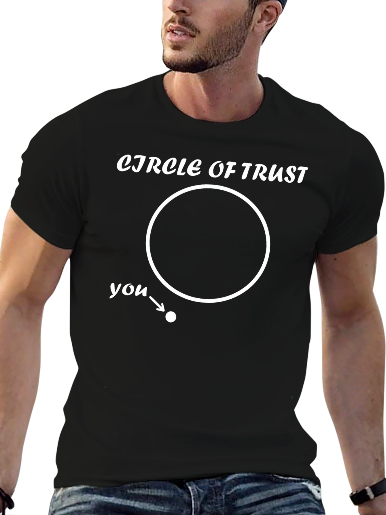 Circle of Trust Funny Graphic Tee - Black T-Shirt