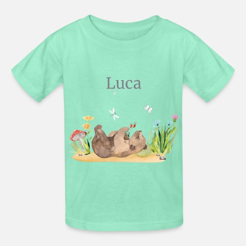Waldtier Bear Flowers Name Luca