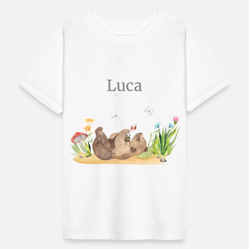 Waldtier Bear Flowers Name Luca