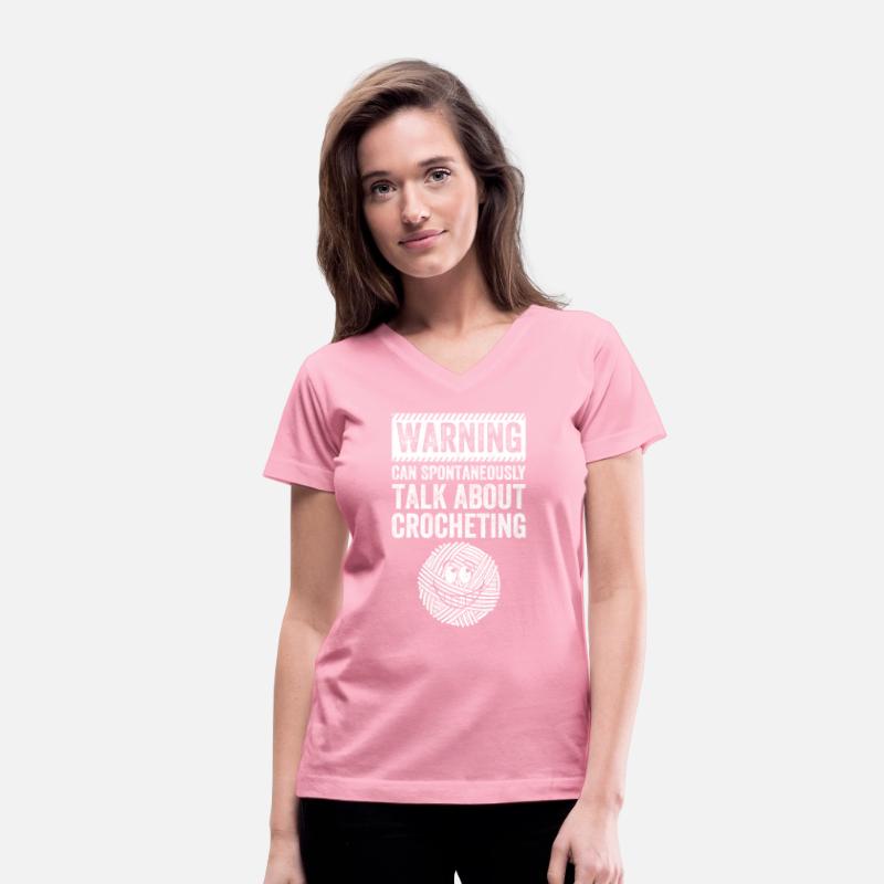 Warning can spontaneously talk about Crocheting
