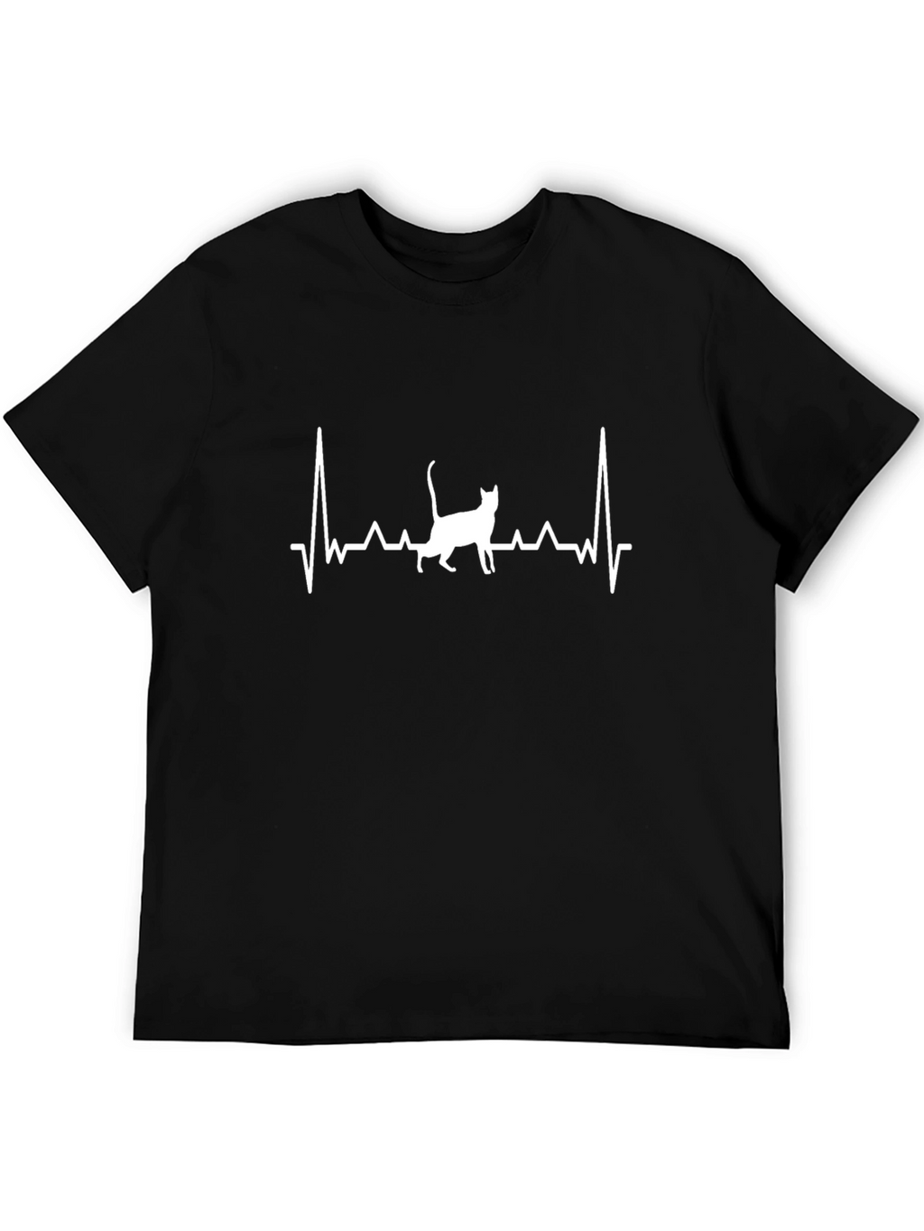Cat Heartbeat T-Shirt - Purrfect for Cat Lovers!