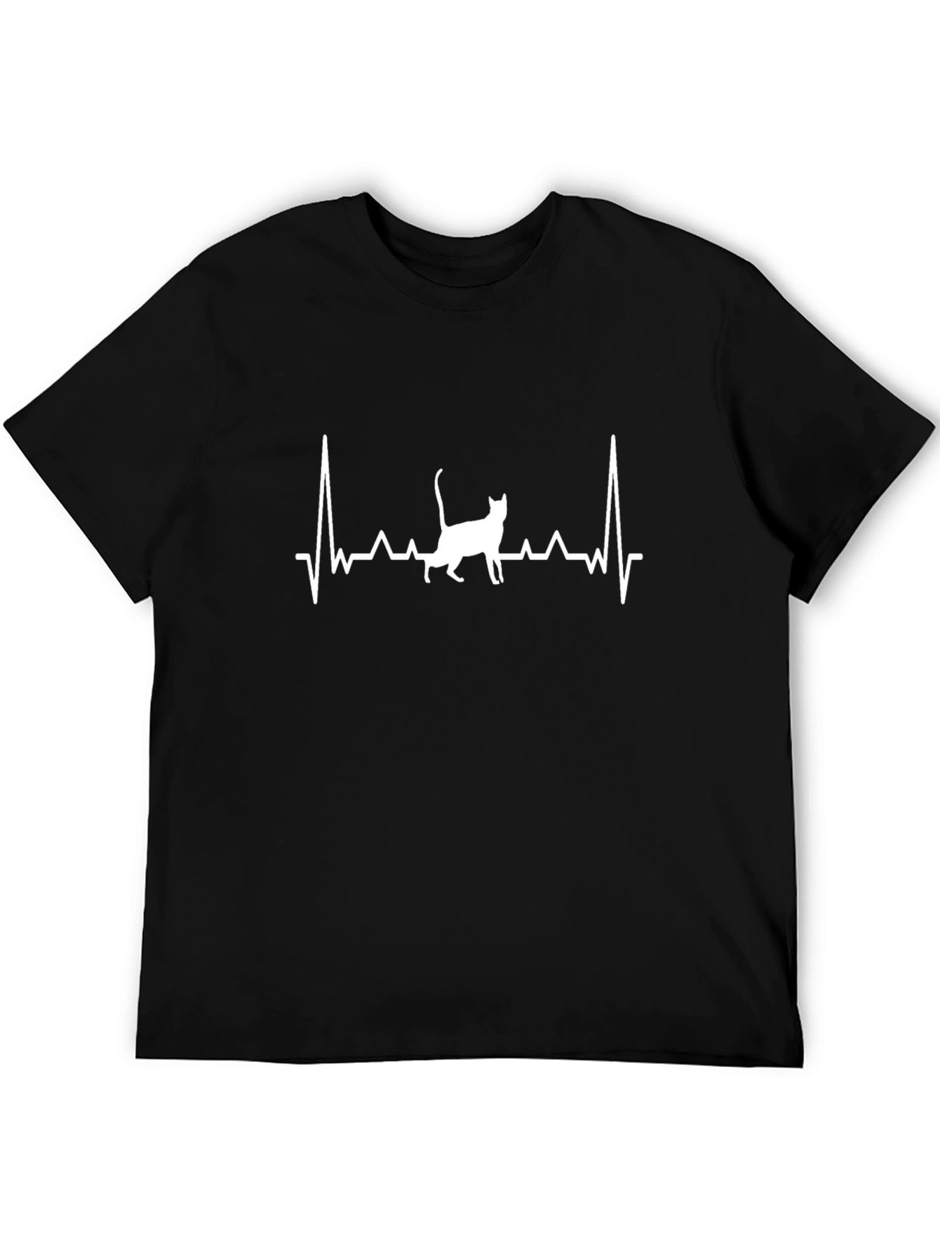 Cat Heartbeat T-Shirt - Purrfect for Cat Lovers!