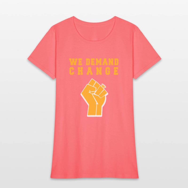 We Demand Change - Purple and Gold - BLM