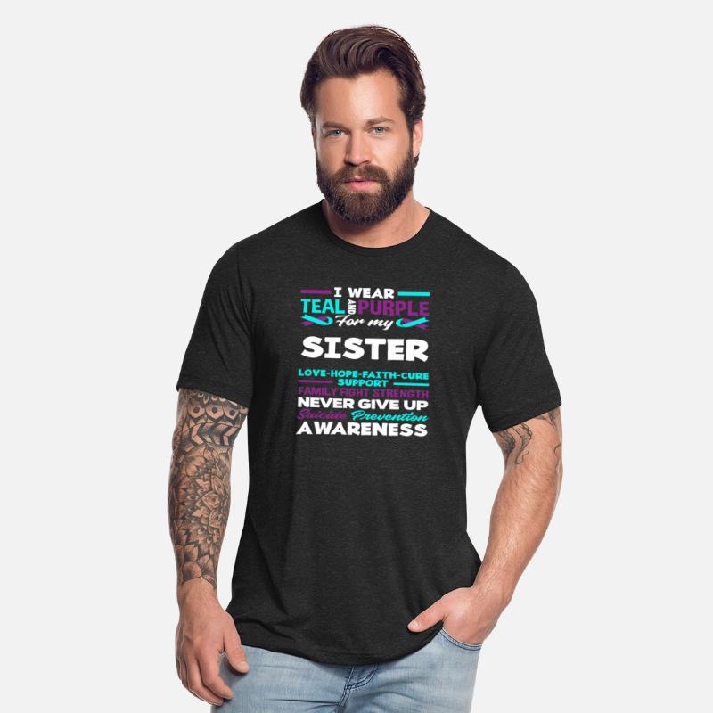 Wear Teal Purple My Sister Suicide Awareness