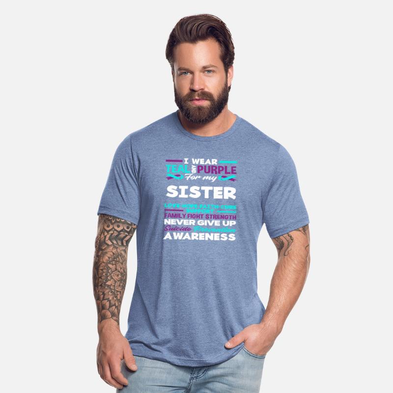 Wear Teal Purple My Sister Suicide Awareness